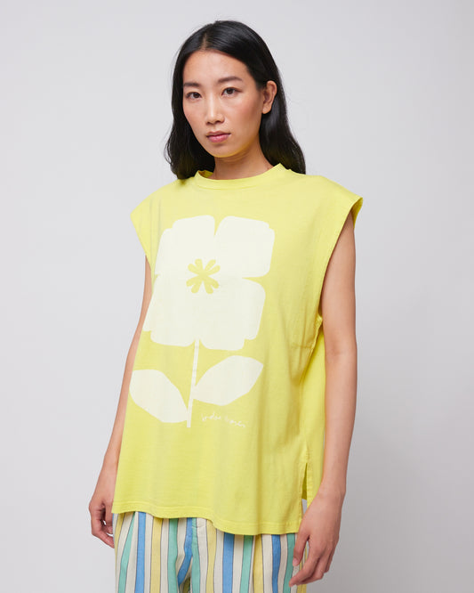 T-shirt fleur jaune