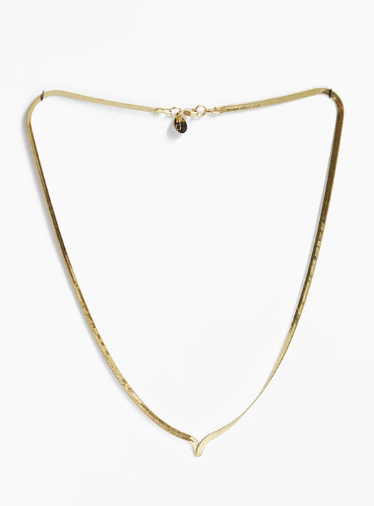 Collier Geste simple Doré