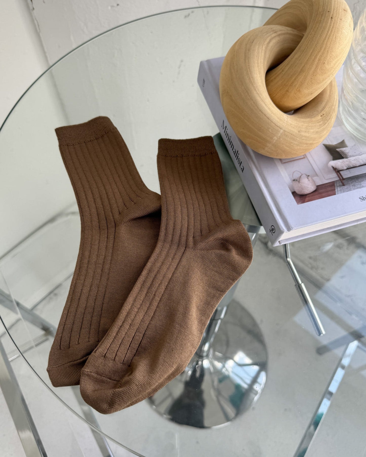 Chaussettes coton Coffee