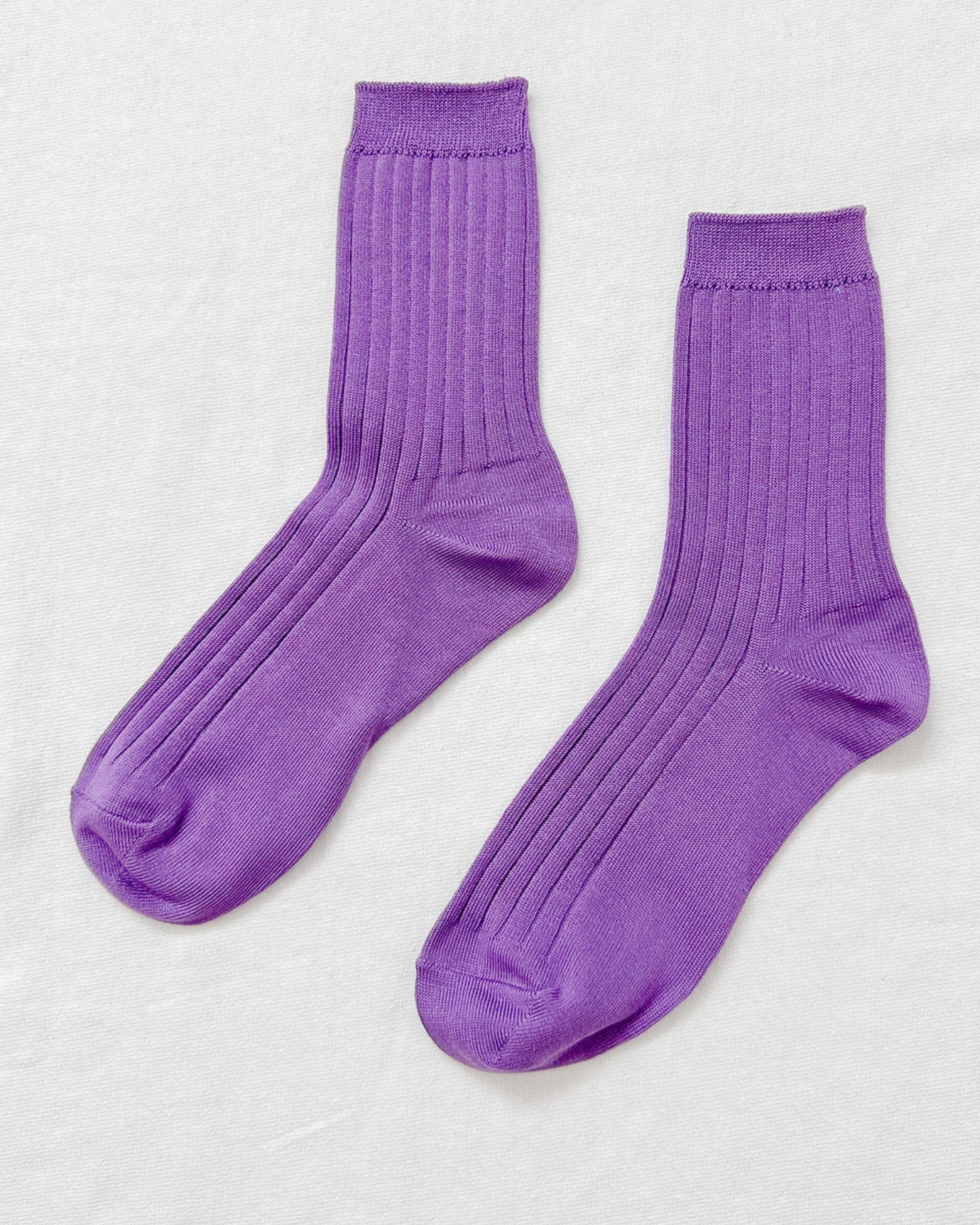 Chaussettes coton violet