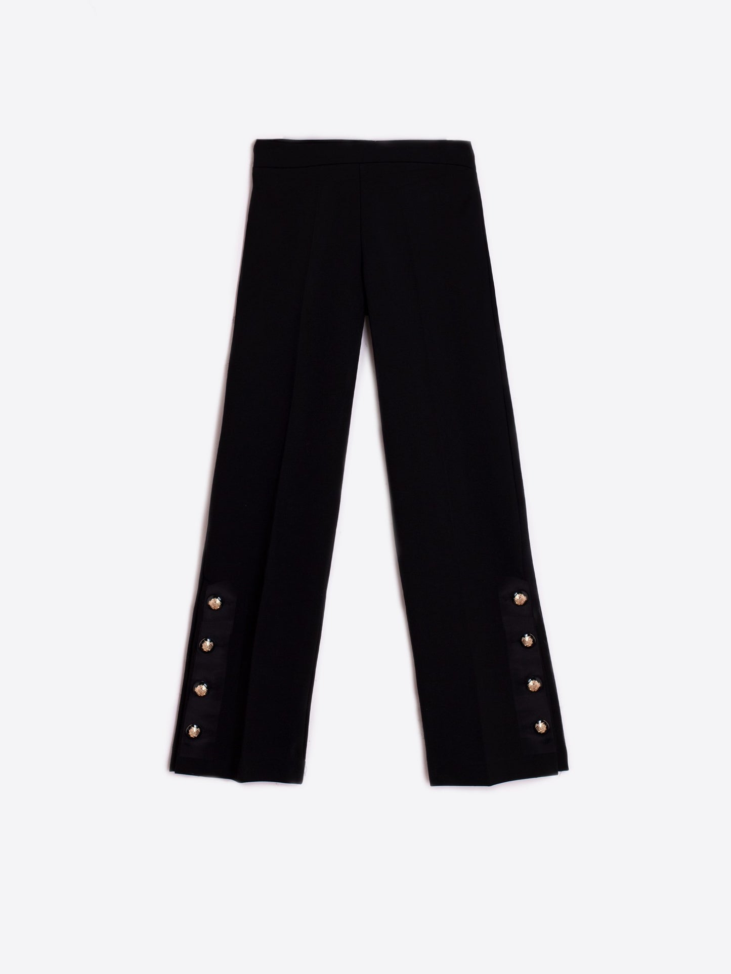 Pantalon Noir Boutons